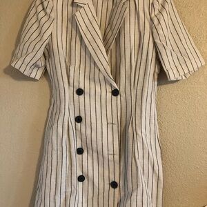 COPY - Bershka Black and White Sheath Mini Dress